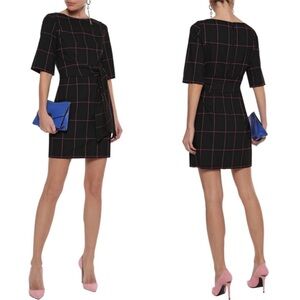 ALICE AND OLIVIA Black Tie Waist Mini Dress